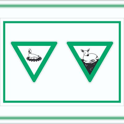 HB-Druck Brut- und Setzzeit Symbol Schild A1 (594x841mm)
