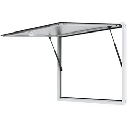VEVOR Imbissfenster für Imbisswagen 1220 x 915 mm Servicefenster aus Aluminiumlegierung für Imbisswagen, bis zu 85° schwenkbares Servierfenster mit Markisentür & Zughaken, für Imbisswagen