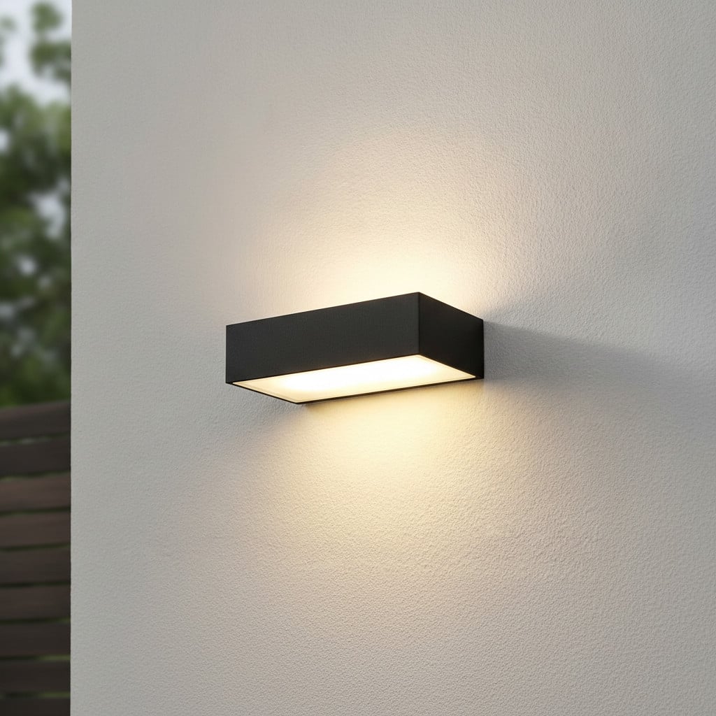 Artdelight Buitenlamp Eindhoven Up/Down LED zwart aluminium