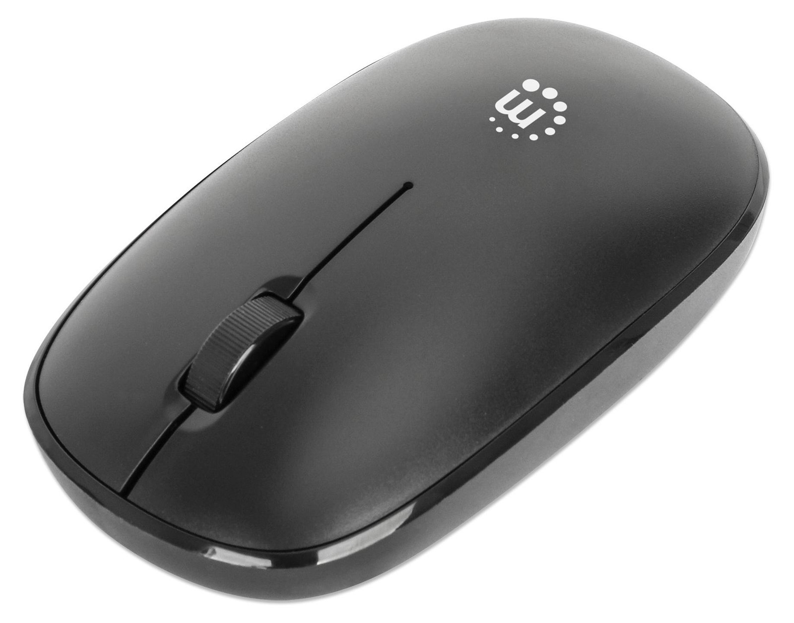 Manhattan MW3050 Draadloze USB-muis met 3 knoppen en muiswiel, zwart