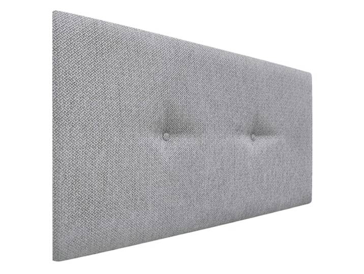 DHOME Gepolstertes Kopfteil aus Luxuriösem Glattem Stoff mit Knöpfen Kopfteil für Bett Gepolstert Luxusausführung (Silver Grey, 105x60cm)