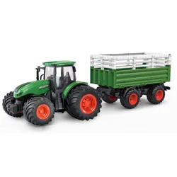 Amewi RC Traktor mit Viehtransporter 1:24 RTR grün