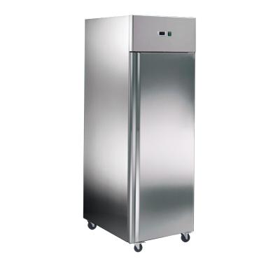 Matériel HORECA Materiel Horeca Bäckerei-Tiefkühlschrank aus Edelstahl, 740 × 990 × 2010 mm, 1 Tür, 600 × 800 mm, silber – AA8PN