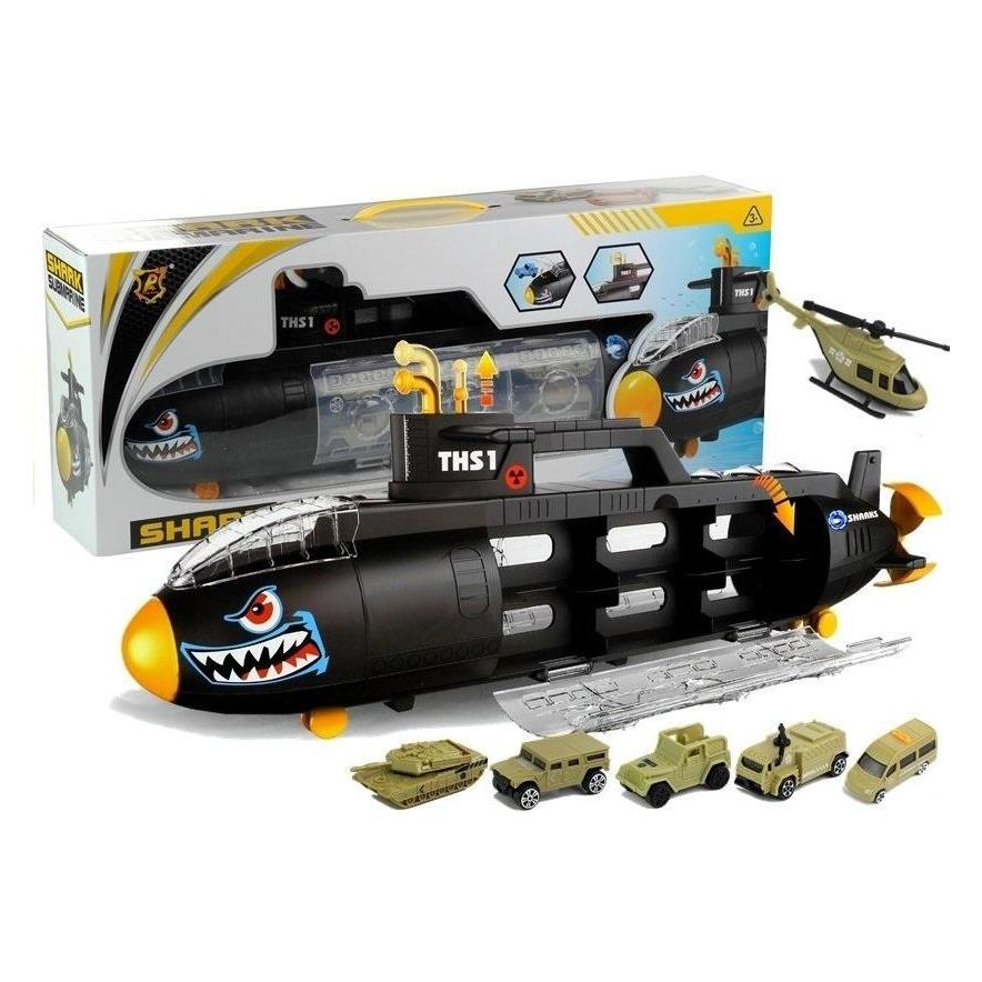 Lean Toys Submarine Sorter skirta Fahrzeuge Shark 5 Autos (25261354)