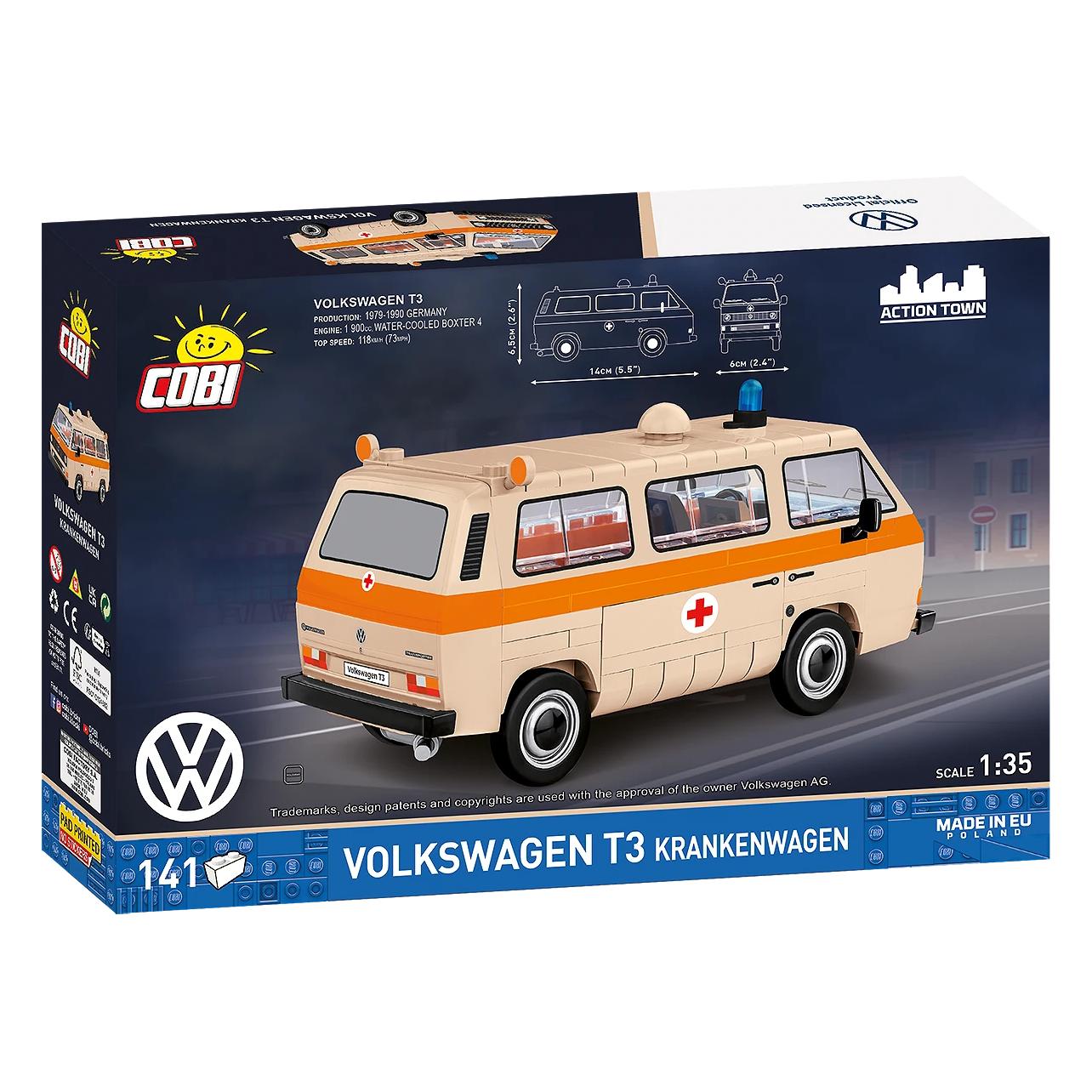 Cobi COBI-24636 - 146 PCS VOLKSWAGEN 24636 T3 KRANKENWAGEN (417424)