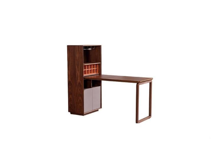 JVmoebel Bartisch Eleganter Bartisch aus Holz in Braun für drinnen und draußen (Bartisch), Made in Europa