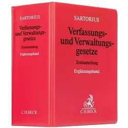 Verfassungs- und Verwaltungsgesetze 1 der Bundesrepublik Deutschland. Ergänzungsband (ohne Fortsetzu, Fachbücher von Carl Sartorius, Sartorius Carl