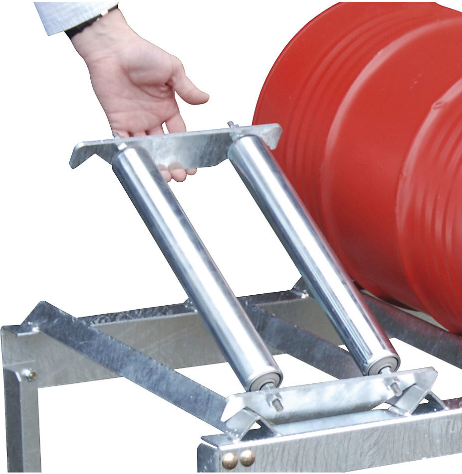 Rollenauflagen zum Fassbock, für 60-Liter-Fass, Paar eurokraft pro