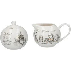 V&A Sugar Bowl and Creamer, Vorratsbehälter, Weiss, Gold
