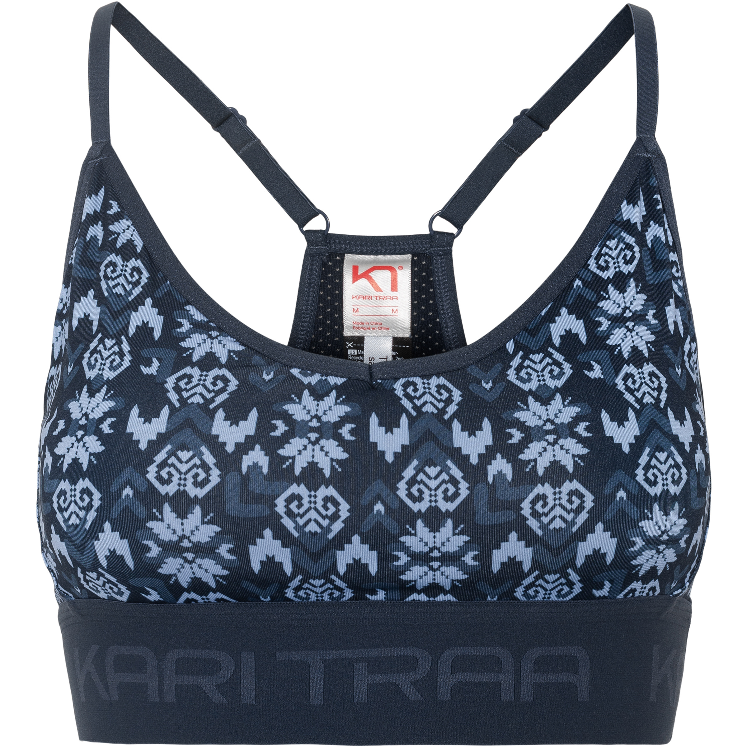 Kari Traa Var Printed Sport BH Damen Sport-BHs blau Größe XS Elastisch