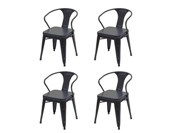 ESSZIMMERSTUHL H10D Grau 4er-Set