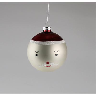 Weihnachtsbaumkugel AM DESIGN "aus Glas, Ø: 8 cm", beige (weiß), Ø:8cm, Glas, Weihnachtsbaumkugeln, 6er Set