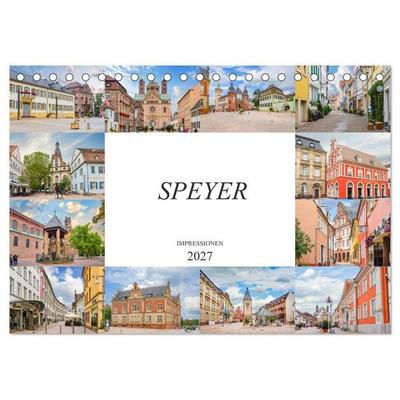 Speyer Impressionen (Tischkalender 2027 DIN A5 quer), CALVENDO Monatskalender