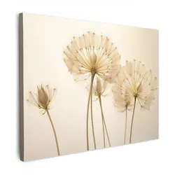 LEINWANDBILD Sonnenlicht - Löwenzahn - Botanisch - Blumen Wandbild 40x30 cm