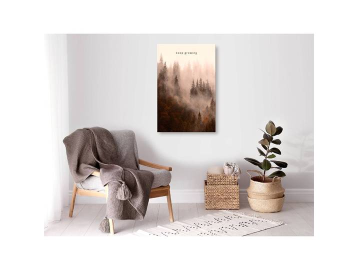 Tableau déco Keep Growing Lin Marron 40 x 60cm