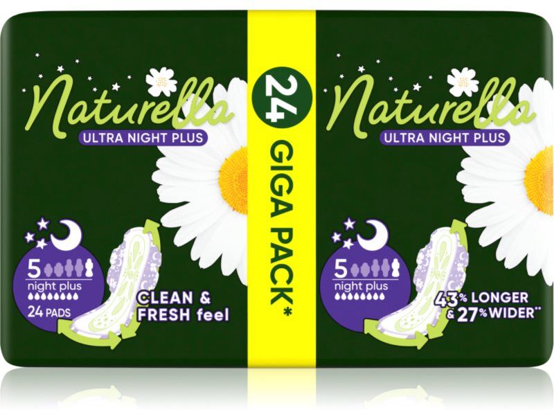 Naturella Ultra Night Plus serviettes hygiéniques pour la nuit 24 pcs