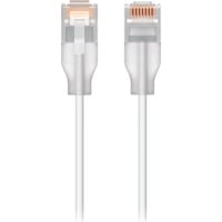 UniFi Etherlighting Cat.6 Patch Kabel weiß/transparent, 0,15 Meter