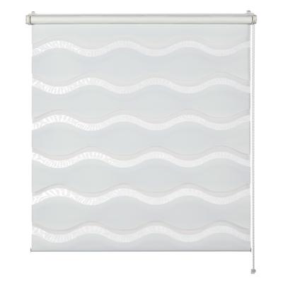 Doppelrollo "Tilda", weiß (welle weiß), B:120cm H:150cm, Polyester, SCHÖNER WOHNEN-KOLLEKTION, Rollos, geklemmt, silberne oder weiße Rollo-Technik