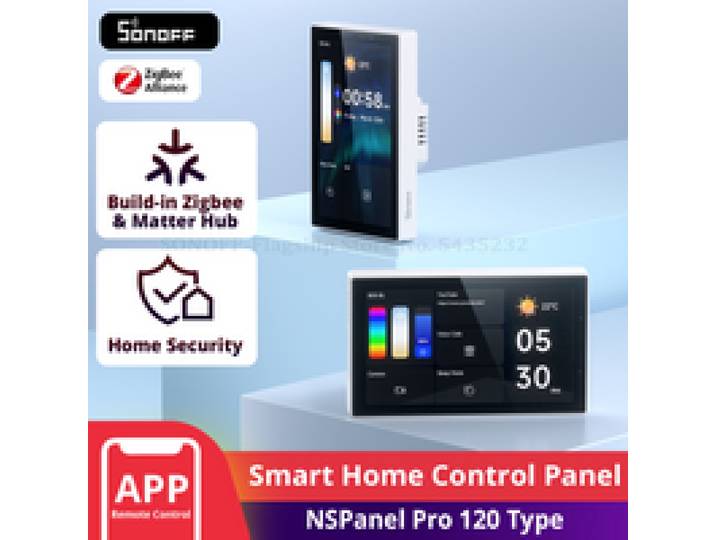 Sonoff Nspanel Pro 120 Type Smart Home Bedieningspaneel Slimme Thermost Stroomverbruik Diy Switch Module Ondersteuning Sonoff-Apparaten