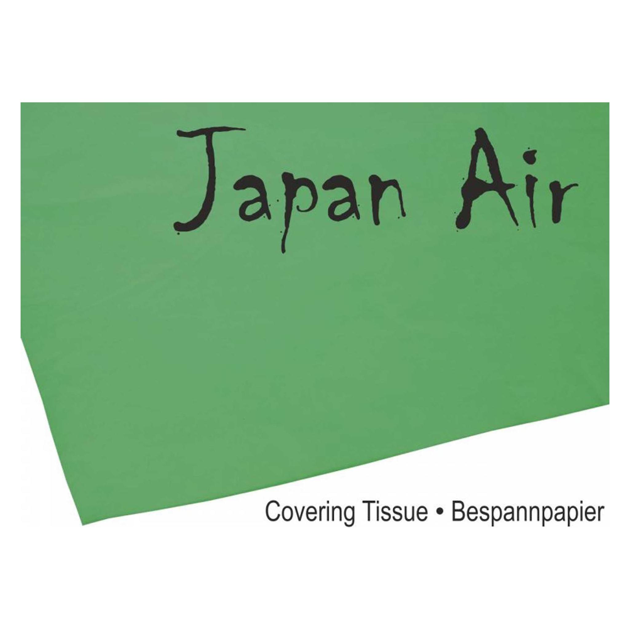 Modellbau Lindinger japan air bespannpapier 16g grün 500 x 750 mm 10stk. gerollt (C9377)