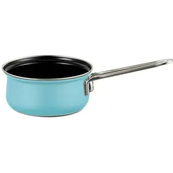 Riess Stielkasserolle ohne Deckel Ø16cm 1L Kristallblau Emaille