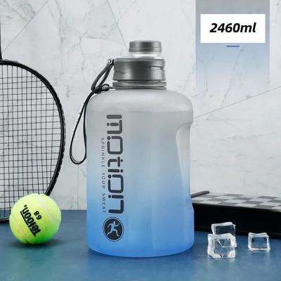 Uplifted Finds 2 Liter Gradient Sports Water Bottle black 2.4 L