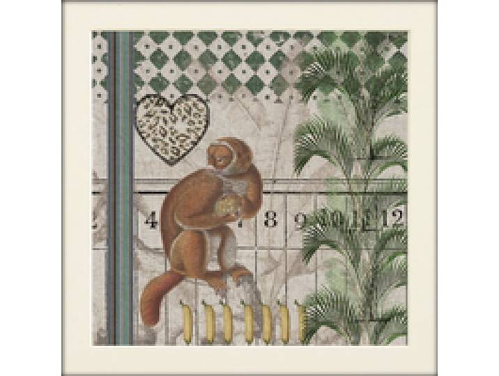 Tableau MC Jungle singe 60 x 60 cm