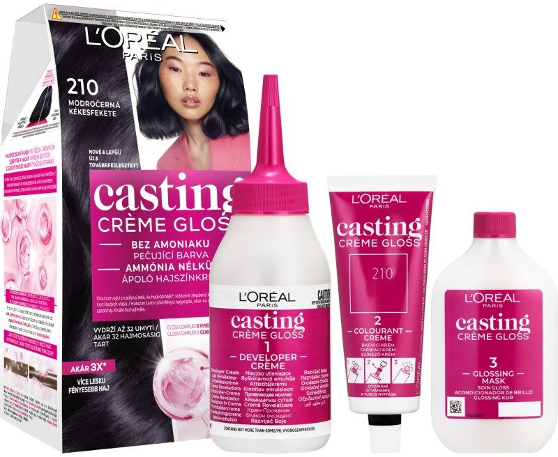 L’Oréal Paris Casting Creme Gloss coloration cheveux teinte 210 Blue Black 1 pcs