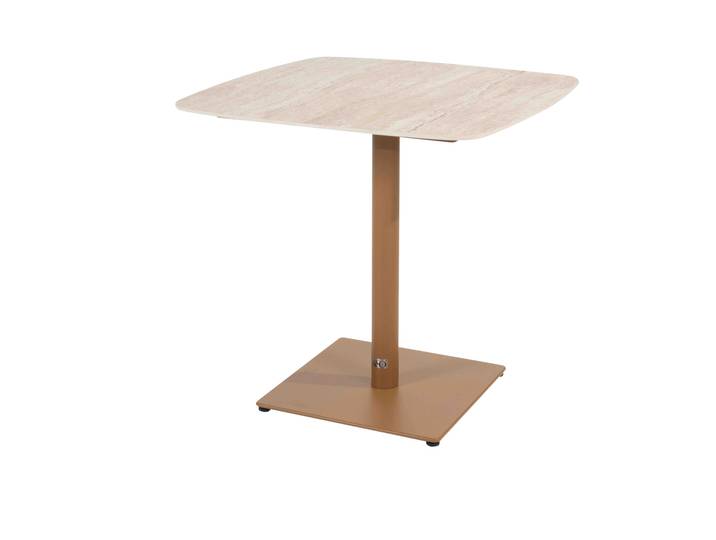 4Seasons Vermmont Esstisch 75x75 cm Keramik/Travertin