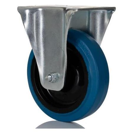 RS PRO Fest Lenkrolle, Rad ø 125mm, 230kg, Ges H. 155mm, Rad B. 36mm, 105 x 85mm, Platte, Elastisch (1718312)