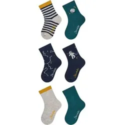 STERNTALER Socken 6er-Pack Ringel, Größe 30 in Silber Silber