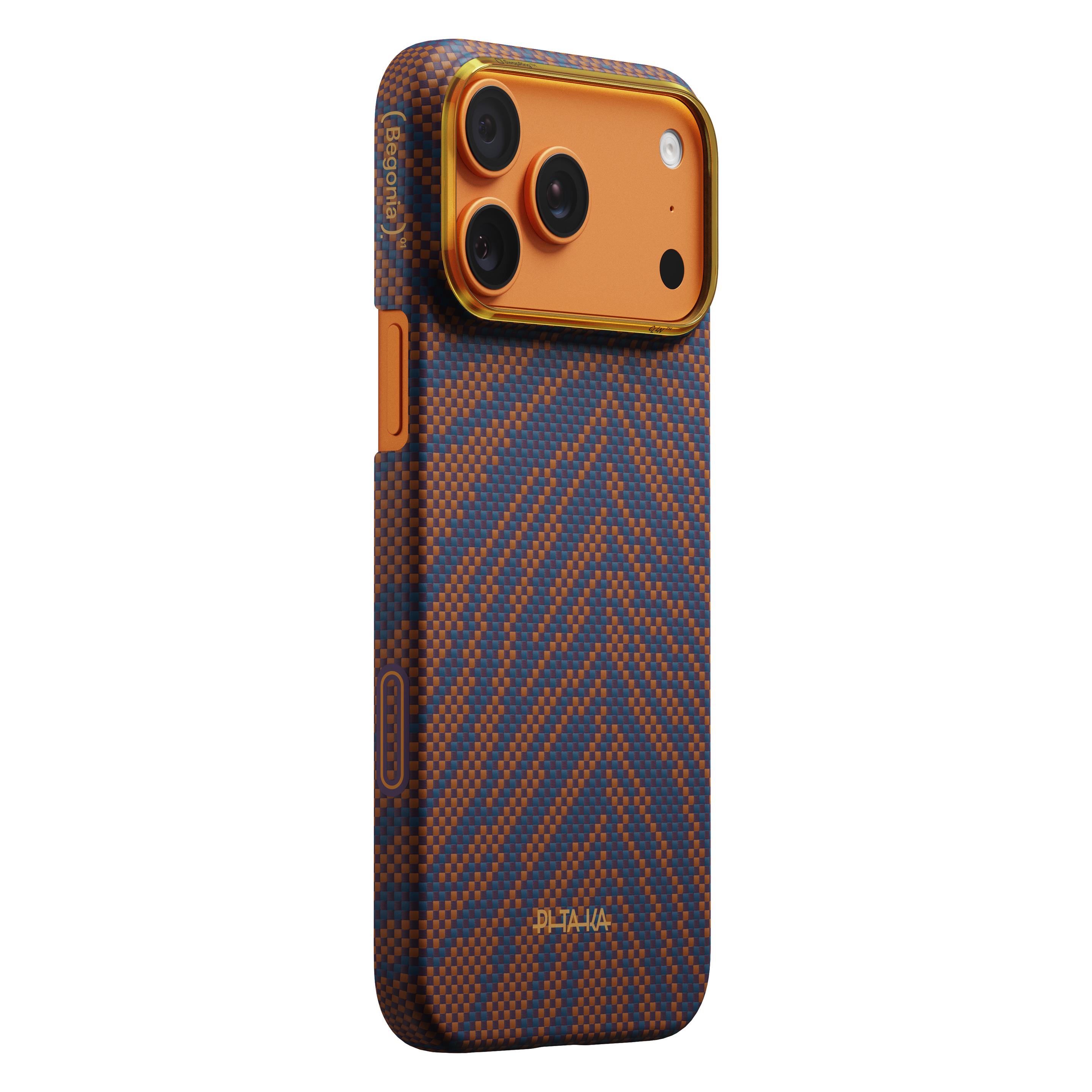 Pitaka Edge Case Breath of Veins, Burning Orange - iPhone 17 Pro (Apple iPhone 17 Pro) (BV1701P)