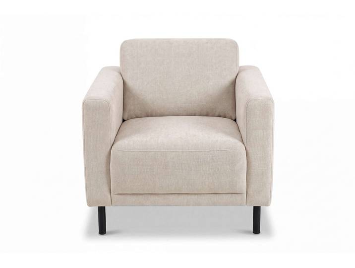 Sessel GOODPRODUCT Sveeva, Breite 78 cm, schwarze Metallfüsse , beige, B:78cm H:78cm T:85cm, 100% PES, Sessel, Sessel, langlebiger Strukturstoff, viele Farben zur Auswahl