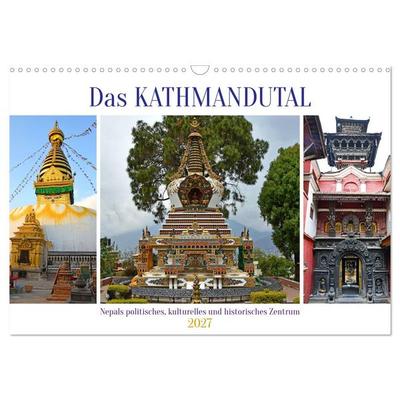 Das Kathmandutal (Wandkalender 2027 DIN A3 quer), CALVENDO Monatskalender