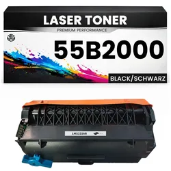 XL Toner kompatibel für Lexmark 55B2000 MS331dn/431dn/431dw MX331adn/431adn/431adw/432adwe in Schwarz