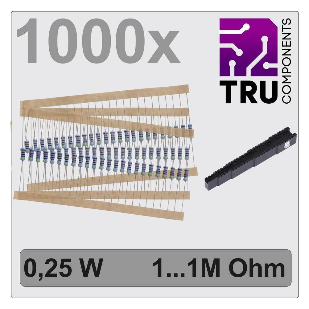 Tru Components TC-12888456 T22P037 Metallschicht-Widerstand Sortiment axial bed (TC-12888456)