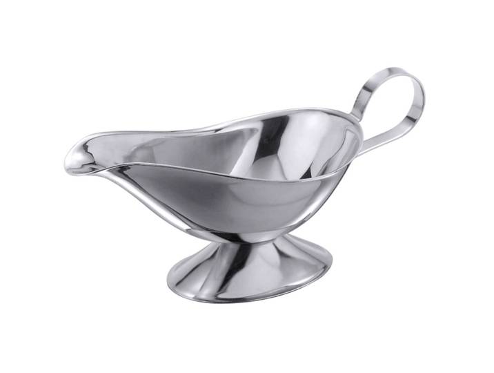 Sauciere Contacto Bander silber Edelstahl B 24 cm 0.45 l - Sauciere