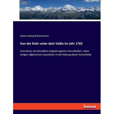 Von der Ruhr unter dem Volke im Jahr 1765, Taschenbuch von Johann Georg Zimmermann, Hansebooks, 978-3-348-08845-9