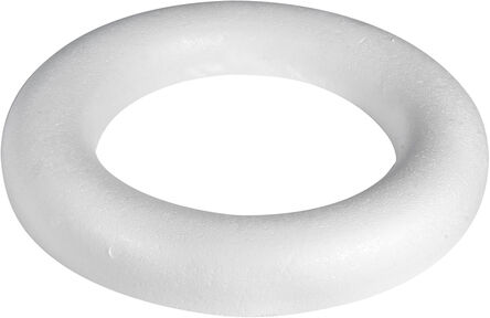 Styropor-Ring, Rückseite flach, 30 cm Ø