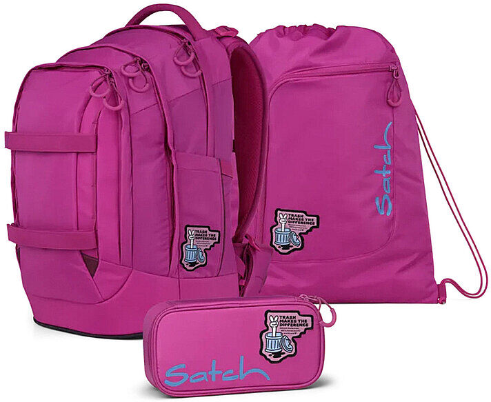 SATCH Schulrucksack Set  PACK Fearless Pink EG