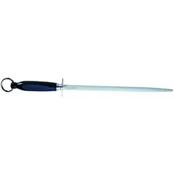 F. Dick Kochwetzstahl 35 cm Griff ergonomisch Wetzstahl Härte über 65° HRC, Messerschärfer, Silber