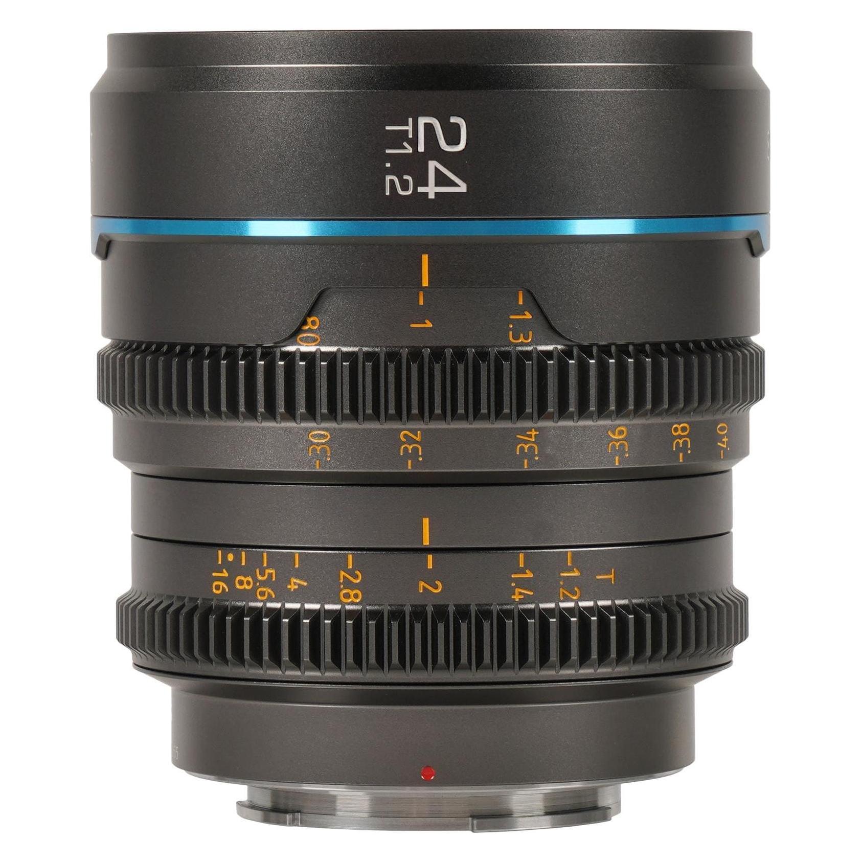 Sirui MS24E-G Night Walker 24mm T1.2 S35 Cine Objektiv (E-Mount Gun Metal Gray) (Neuheit) (Angebot) (Sony E, APS-C / DX) (781016)