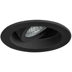 Brumberg 36063080 Einbaustrahler GU10, max. 10 W LED, rund, schwenkbar, schwarz matt, vertieft, I