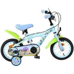 Volare Kinderfahrrad Bluey 12 Zoll Kinderrad in Uni, Hellblau, Zwei Handbremsen