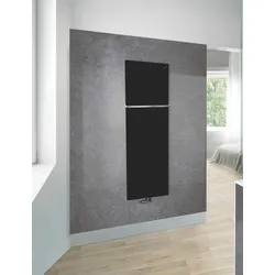 Zehnder Fina Lean Bar Design-Heizkörper elektrisch, Volcanic, 1300x48x500 mm, schlank, planer Front, Handtuchhalter inklusive