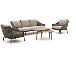 Apple Bee Milou/ROUGH-K Sessel-Sofa Lounge-Set 5-teilig