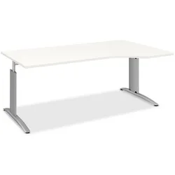 Röhr Schreibtisch Techno 180 cm Dekor Silber