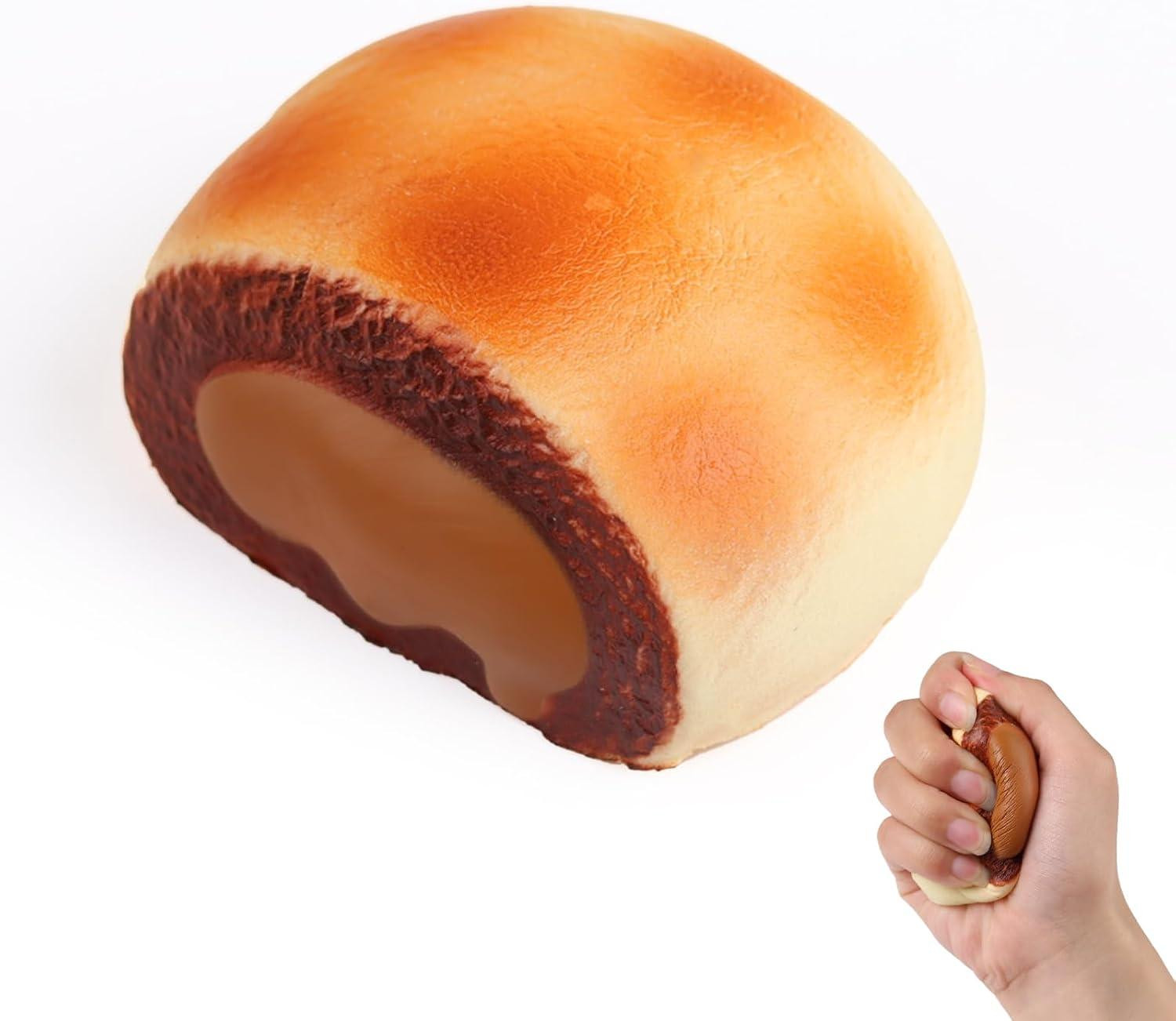 Bruin lavabrood knuffel speelgoed voor mensen met autisme, 14 cm