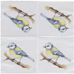 Esschert Design, Servietten, Papierservietten Blaumeise 33x33cm (20 Stk., 33 x 33 cm)