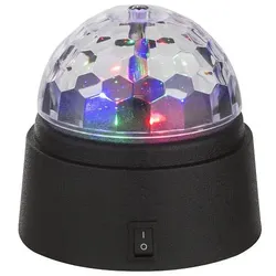 Globo 28014 Disco Tischleuchte Kunststoff Schwarz, 6X Led